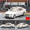 1/64 Lexus IS300 Limousine Miniaturmodell JKM 1:64 Premium Spielzeugauto Fahrzeug Freilaufräder Druckguss Zinklegierung Metall Sammlung Geschenk Junge