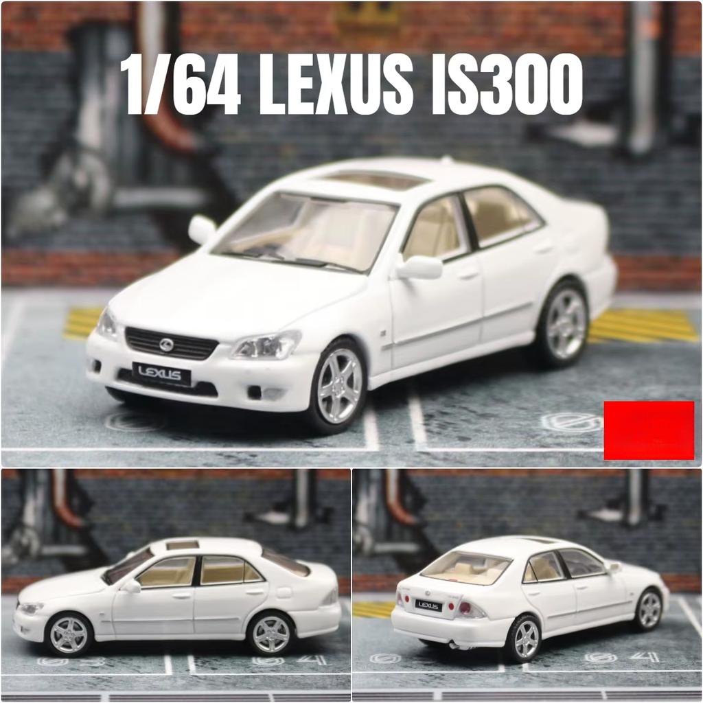 1/64 Lexus IS300 Limousine Miniaturmodell JKM 1:64 Premium Spielzeugauto Fahrzeug Freilaufräder Druckguss Zinklegierung Metall Sammlung Geschenk Junge