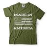 Patriotic t shirts Made In America Vintage USA Flag US Flag Tees 4th Of July