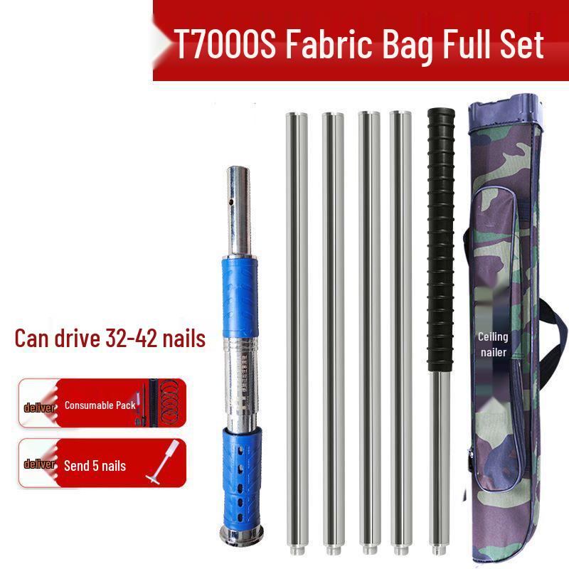 Multi-Function Silent Nail Gun for Woodworking and Cement with Adjustable Settings