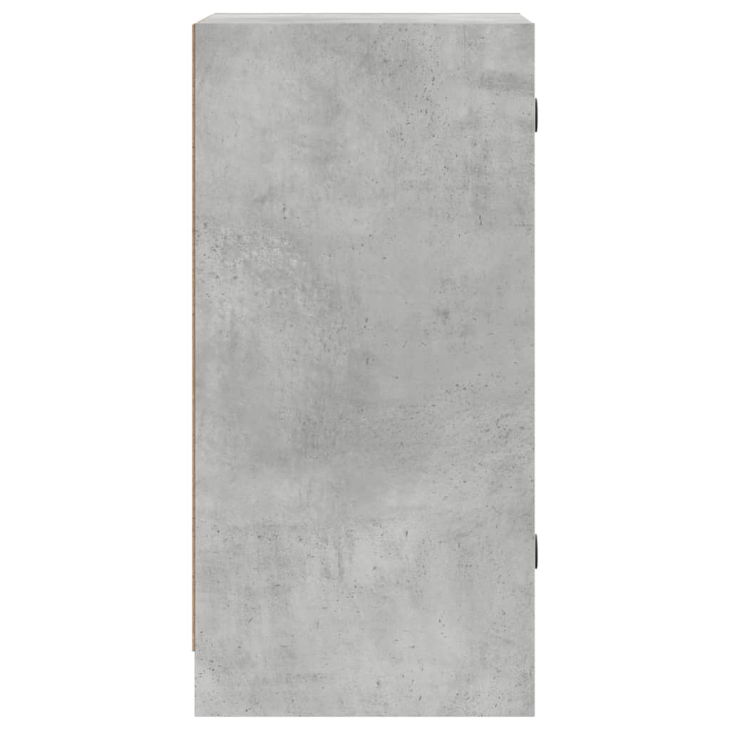 Sideboard with Glass Doors Concrete Grey 35 X 37 X 75.5 Cm