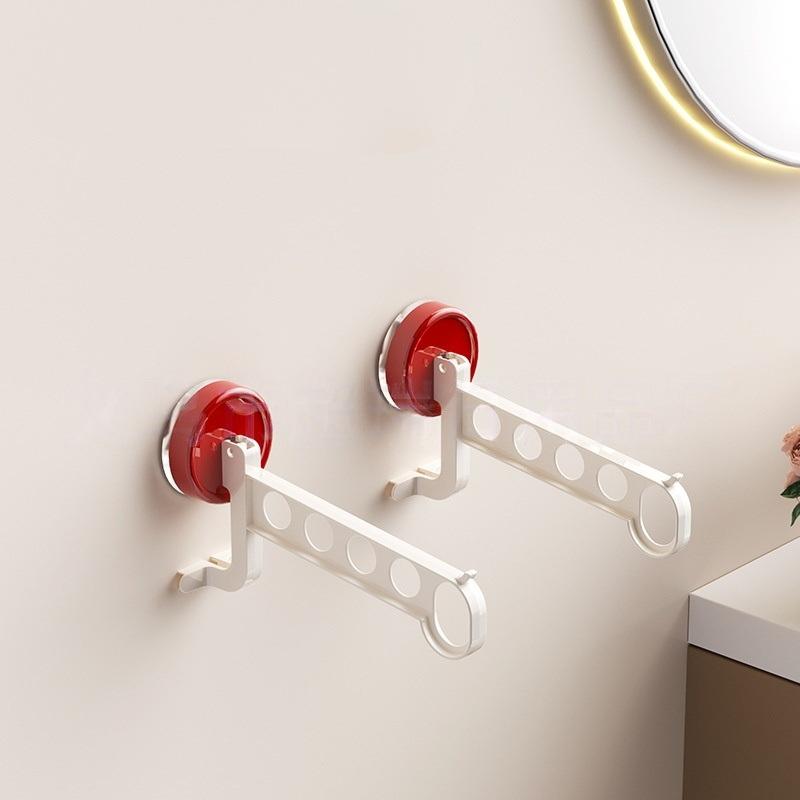 Effortless Travel Laundry Solutions with 5-Hole Suction Cup Hangers Rack A1