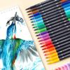Dual-Tip Watercolor Markers for Kids - Art Sketching & Doodling Set