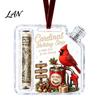 Christmas Money Holder Cash Gift Ornament, Acrylic for Cash, Holiday Funny Xmas Tree Hanging Decoration, Gifts Party Favors Reusable Ornament