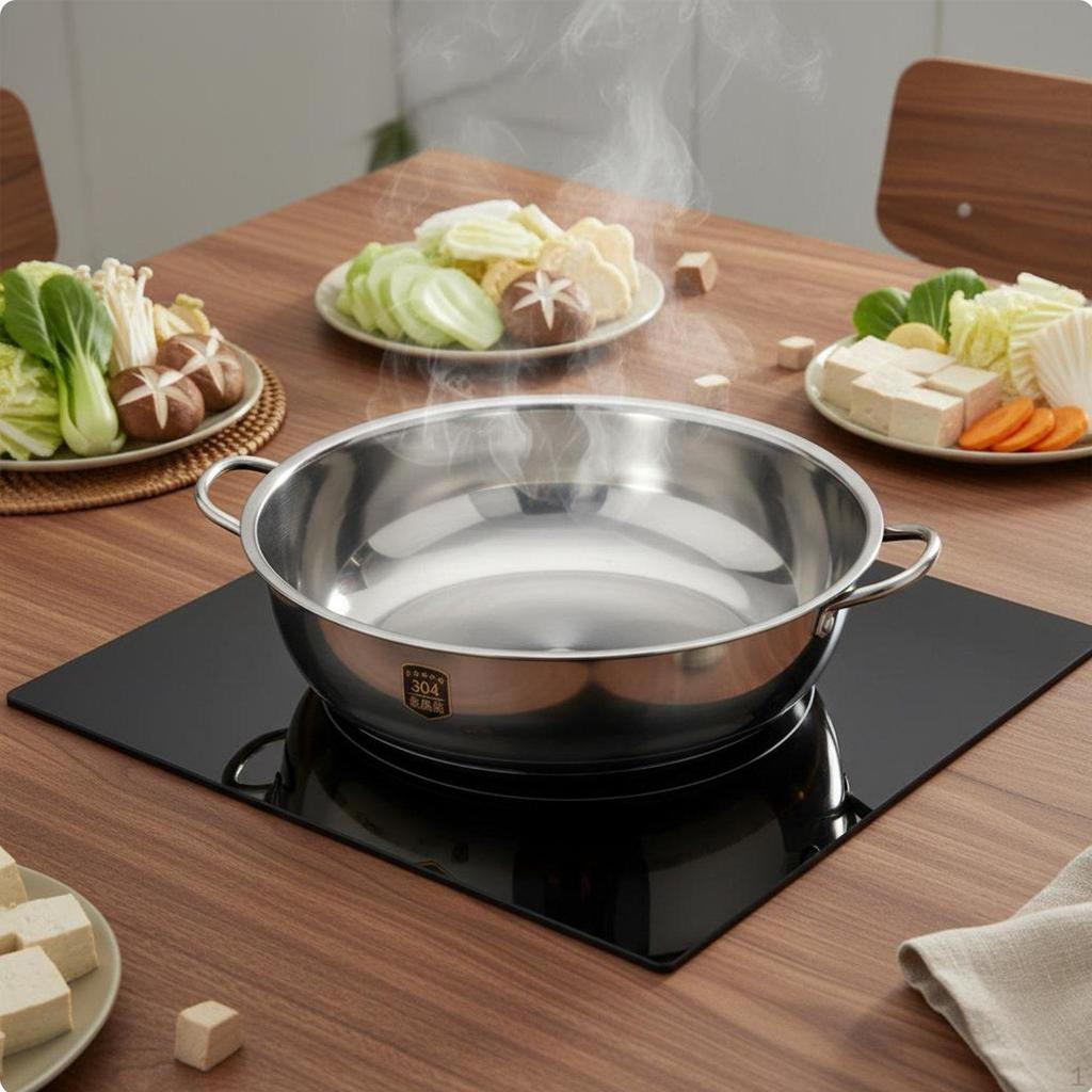Divided Pot Gas Cooktop Safe Cookware Easy to Clean for Restaurant