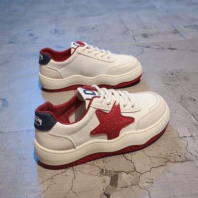 Fashion Color Matching Little White Shoes Children's Autumn New Versatile Platform Student Casual Board Shoes
