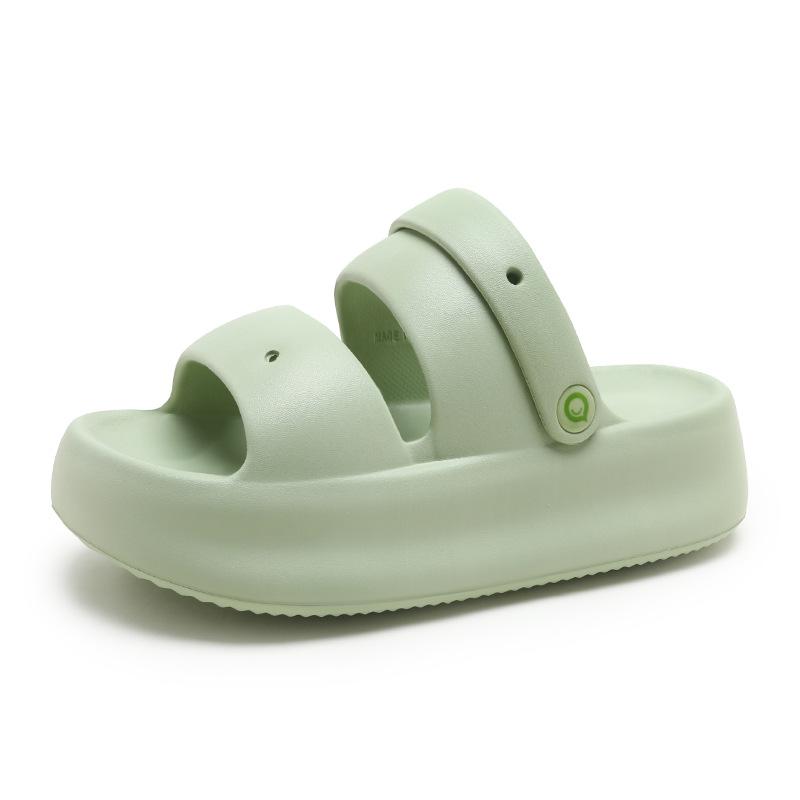 Fashion Women Summer Platform Sandals Thick Sole Home Street Slippers Soft EVA Girls Student Daily Walking Shoes 2 Way Wear Sandalias