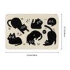 Ins Kawaii Cats Welcome Gift Doormat Non-Slip Entrance Bath Kitchen Floor Door Mat  Garden Rug Carpet Footpad