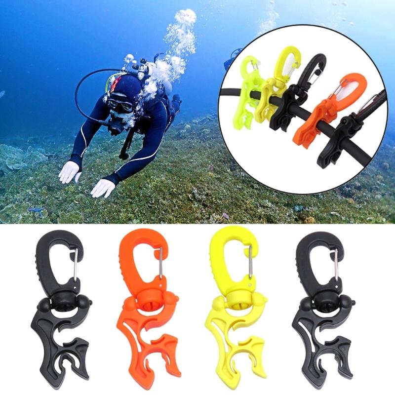 Diving Hose Holder Diving Hose Regulator Clip Double BCD Hose Clip Scubas Diving Hose Retainer Buckle for Snorkeling