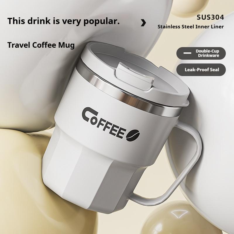 400ML Stainless Steel Thermos Mug Portable Sealed Leak-proof Drinking Cup Double Layer Tea Milk Coffee Mug Insulated Water Cup