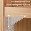 Enhanced Punch-Free Shelf Bracket Wardrobe Cabinet Support Sticker Triangle Frame