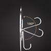 5Pcs Heart Transparent Hooks Strong Self Adhesive Key Storage Hanger Multi-Function Towel Hanging Hook For Kitchen Bathroom Stor