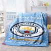 Manchester City Customize Your Name Blanket Multi-purpose Personalized Blanket Durable Comfort for Bedding Home Decor Sofa Living Room