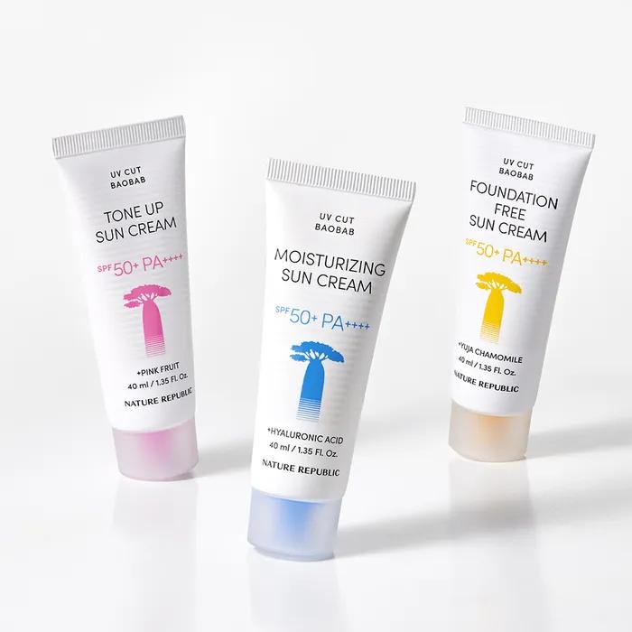 [2PACK] UV Cut Baobab Moisture Sun Cream SPF50+ PA++++ 40ml*2EA