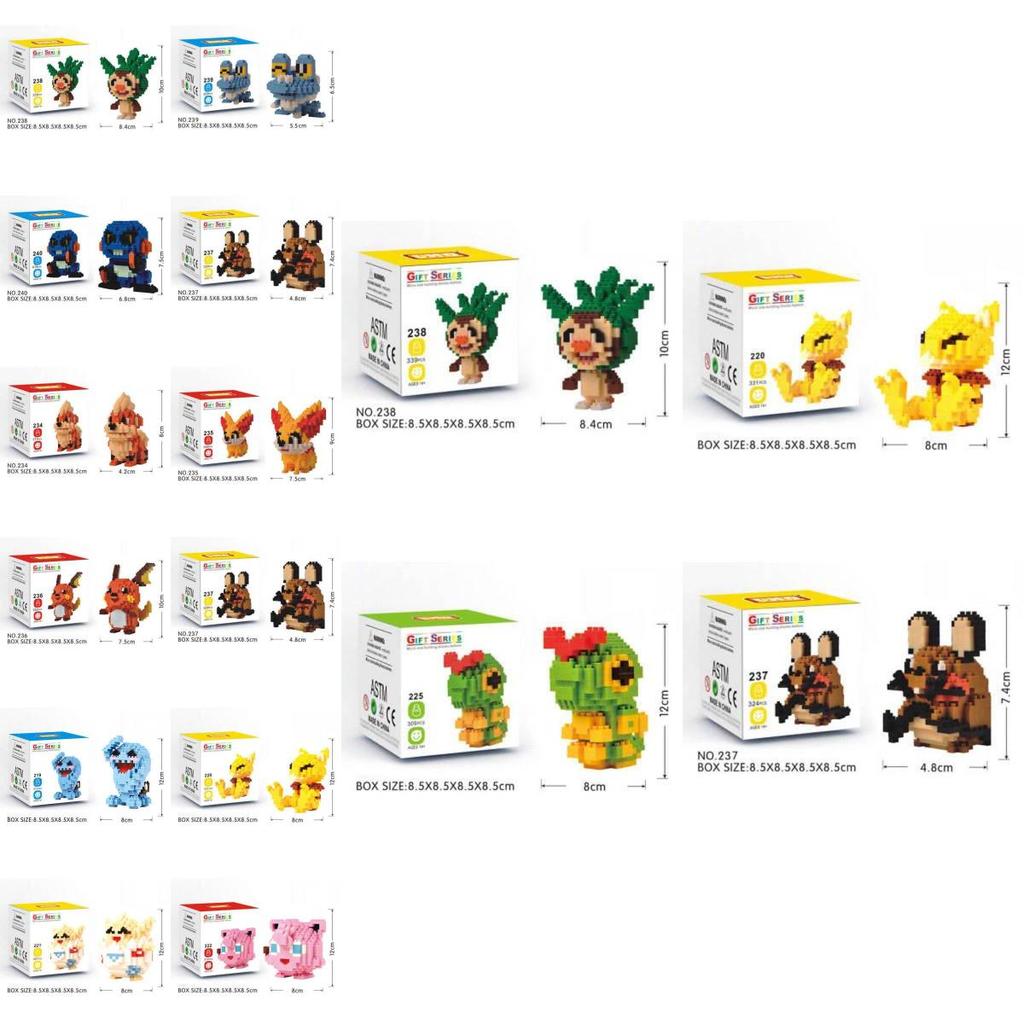 Pokemon Micro Block Bouwspeelgoed Set Voor Verzamelaars En Cadeau Geven
