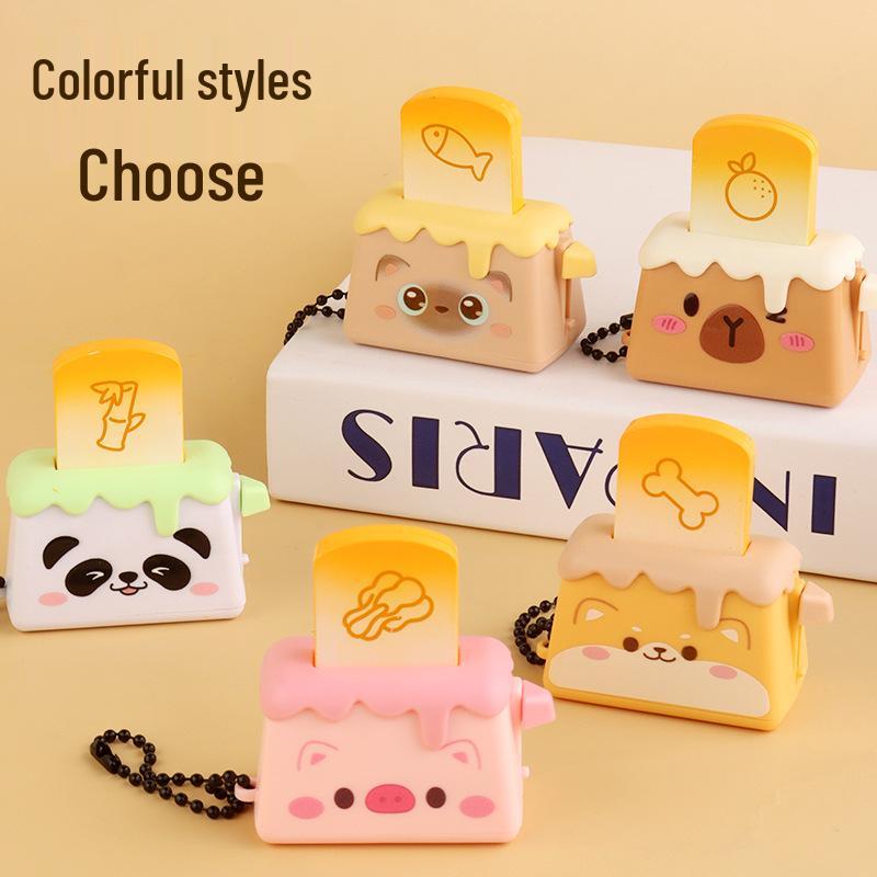 Mini Toaster Keychain: Creative Stress-Relief Pendant for Students