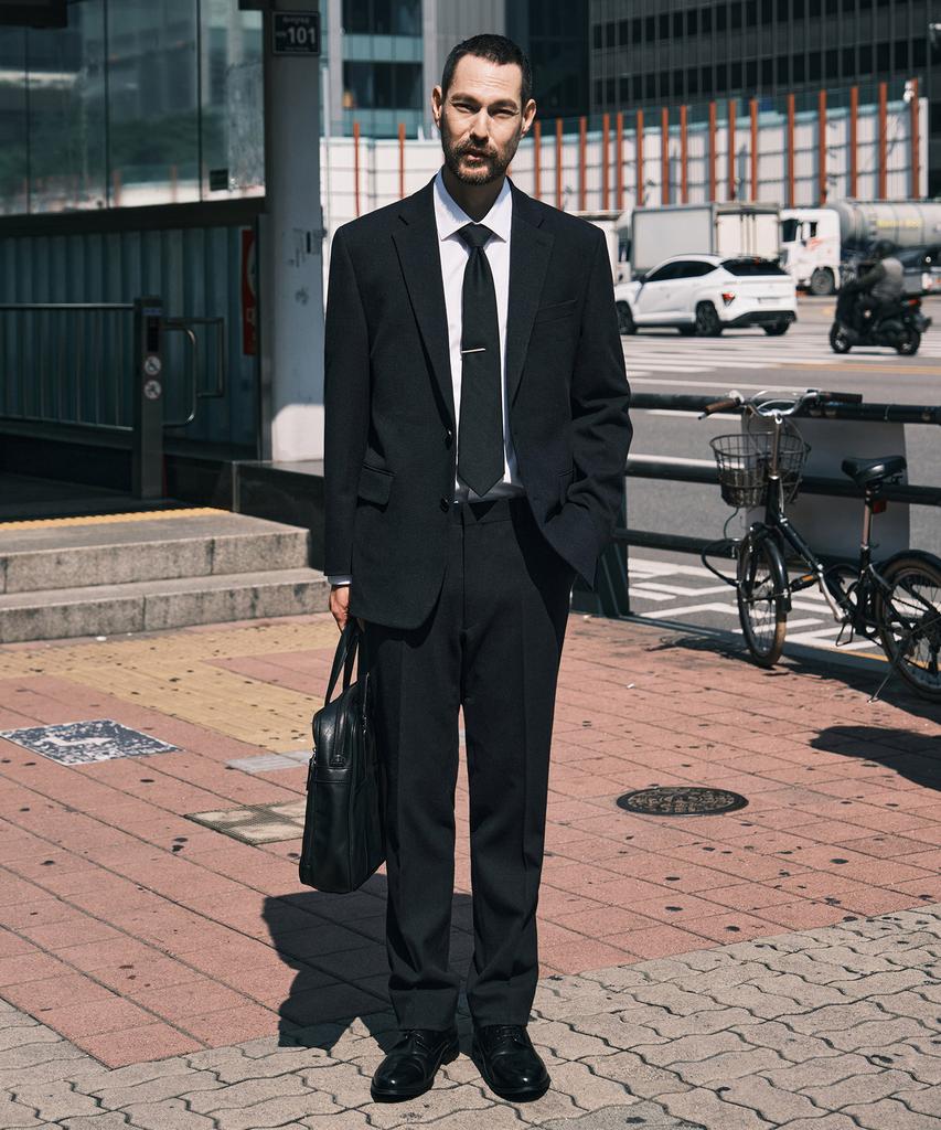 STCO Easy Care Brushed Solid Formal Jacket_Navy (Comfort Fit)_Ssjwd51Nsn
