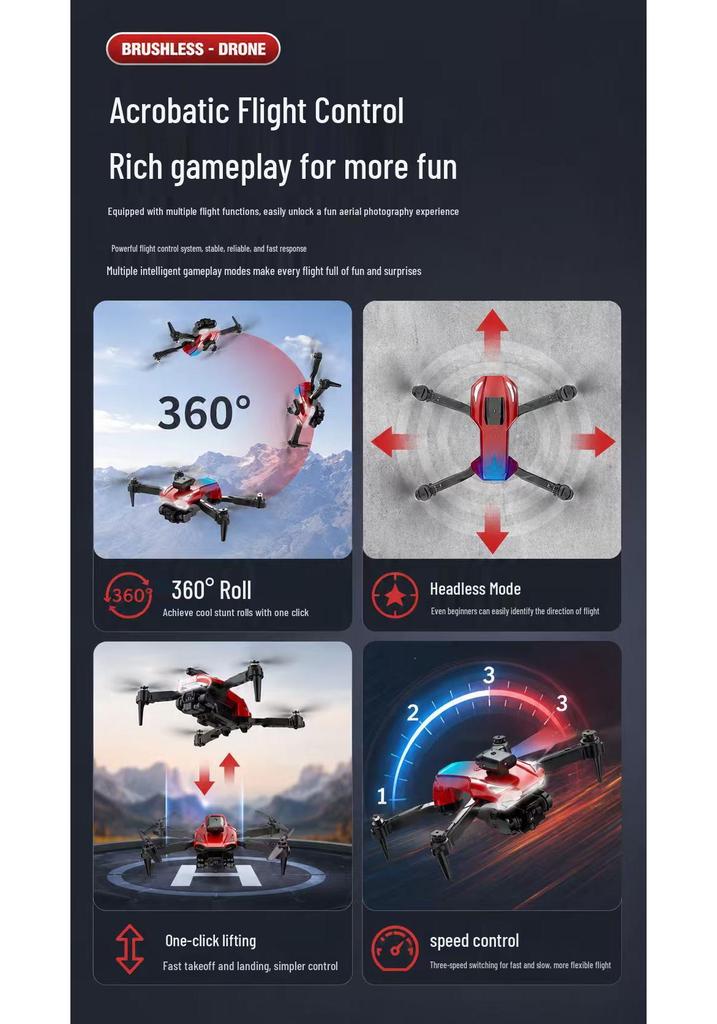 H14 HD Dual Camera Drone with Obstacle Avoidance and Optical Flow - Remote Control Four-Axis Toy