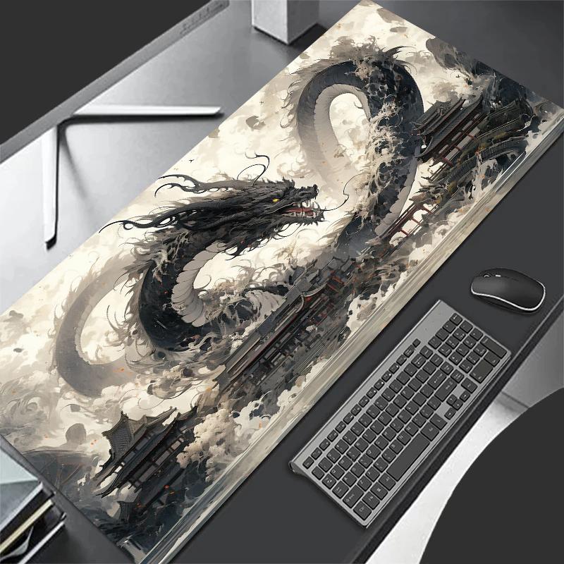Dragon Design Mouse Pad Large Computer Office Game Table Mats XXL 90x40 Rubber Non-slip Gaming Keyboard Mousepads Long Desk Pads