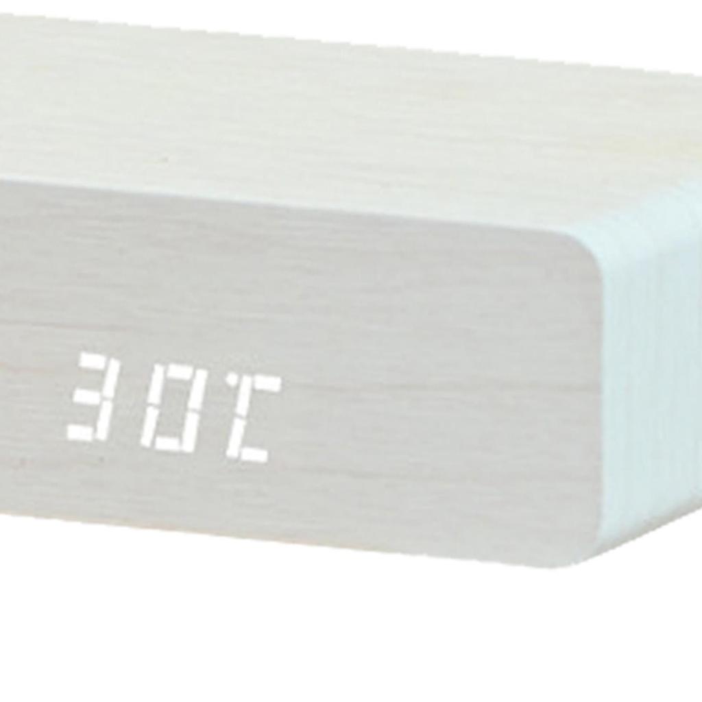 Alarm Clock with Wireless Charging Multifunctional for Cafe Decor Table