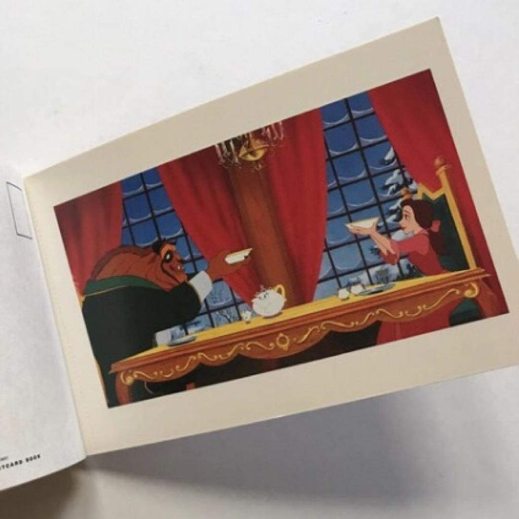 [USED] /Beauty and the Beast Postcard Book
