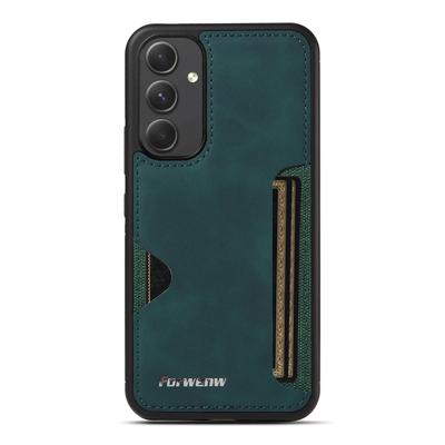 FORWENW F5 Series For Samsung Galaxy A35 5G Phone Case PU Leather+TPU Card Holder Anti-drop Cover