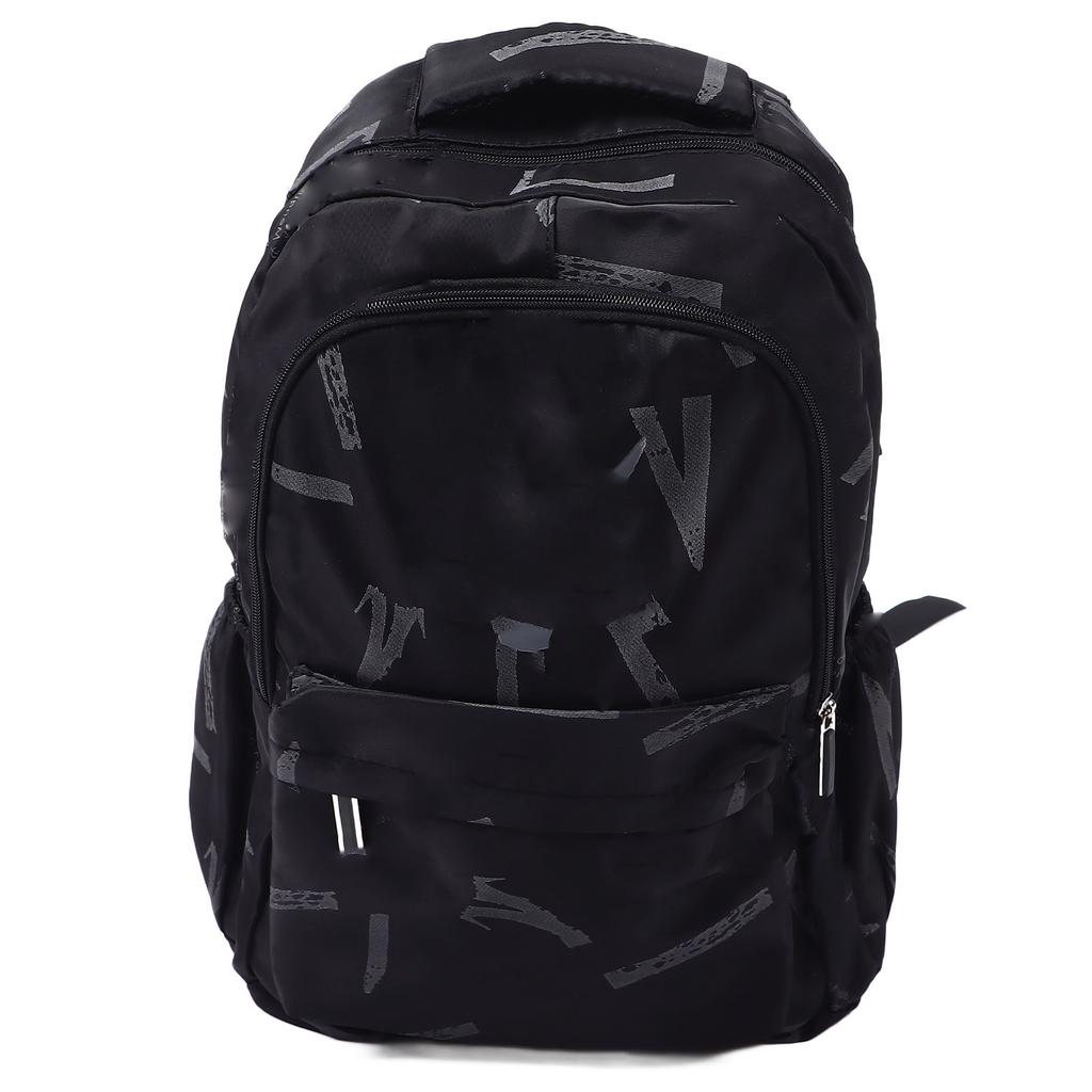 15palcový batoh Velká kapacita Multifunkční Dělený Prodyšný Školní batoh pro studenta Černý Nylon