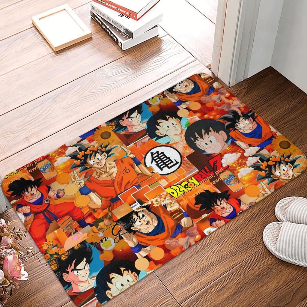 Goku Anime Dragon Ball Doormat Mat Anti-Slip  Kitchen Bathroom Toilet Rug Carpet 40*60cm