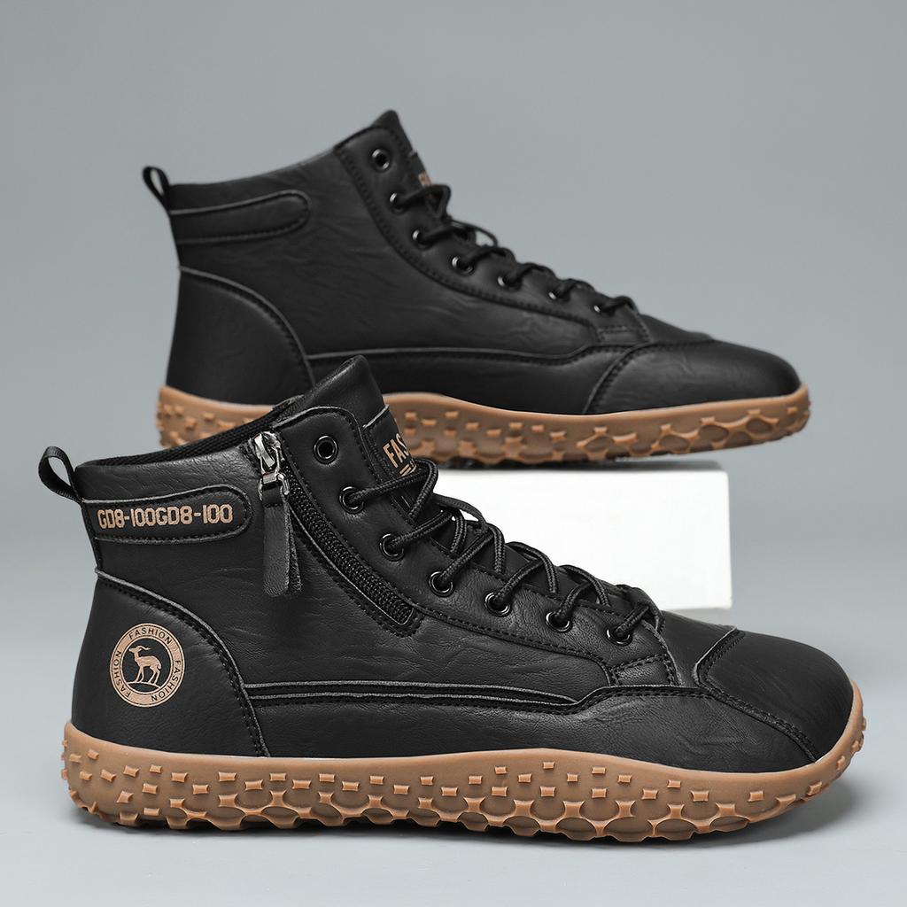 TUINANLE Herren-Knöchelboots für draußen Minimalistische Wanderschuhe Weite Zehenpartie Barfußschuhe Paar-Geh-Sneaker