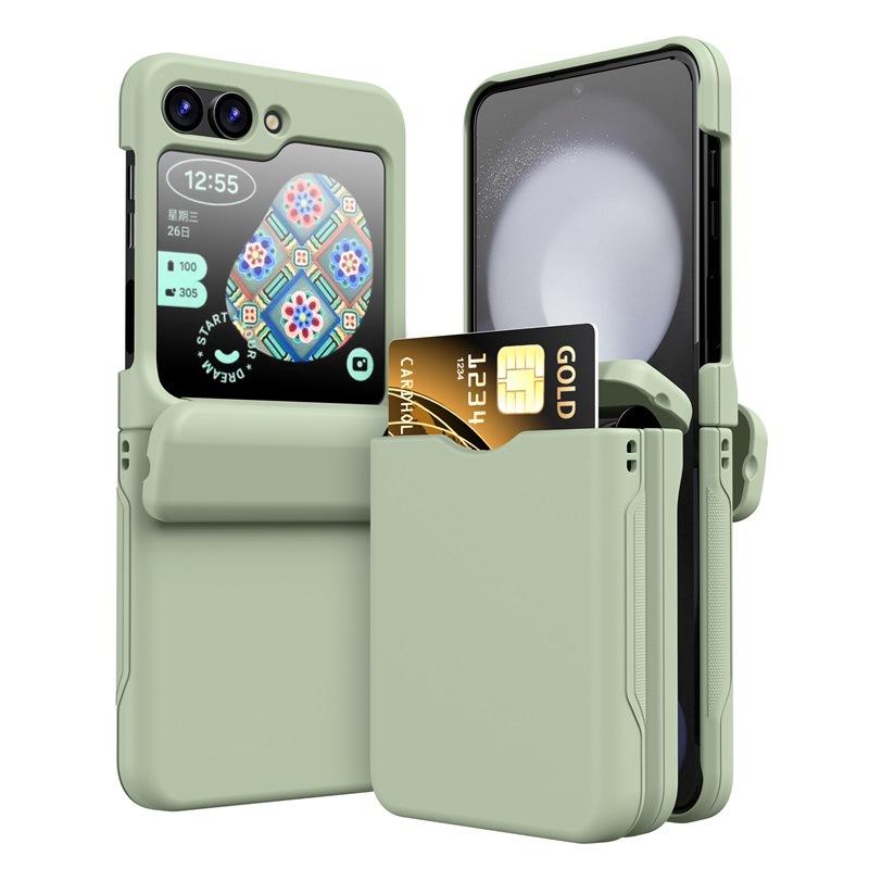 Použitelné pro pouzdro na telefon s přihrádkou na kartu Samsung Zflip7 Galaxy Zflip6/3 skládací pouzdro na kartu ochranné pouzdro proti pádu