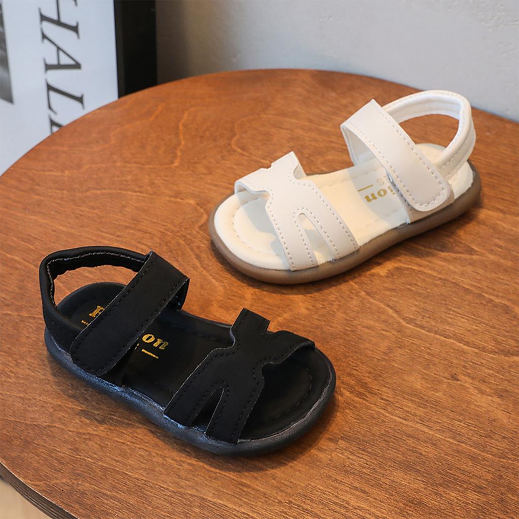 Girls Summer Sandals Adjustable Strap Open Toe Casual Beach Shoes Lightweight Breathable Design Soft Sole for Toddlers and Kids