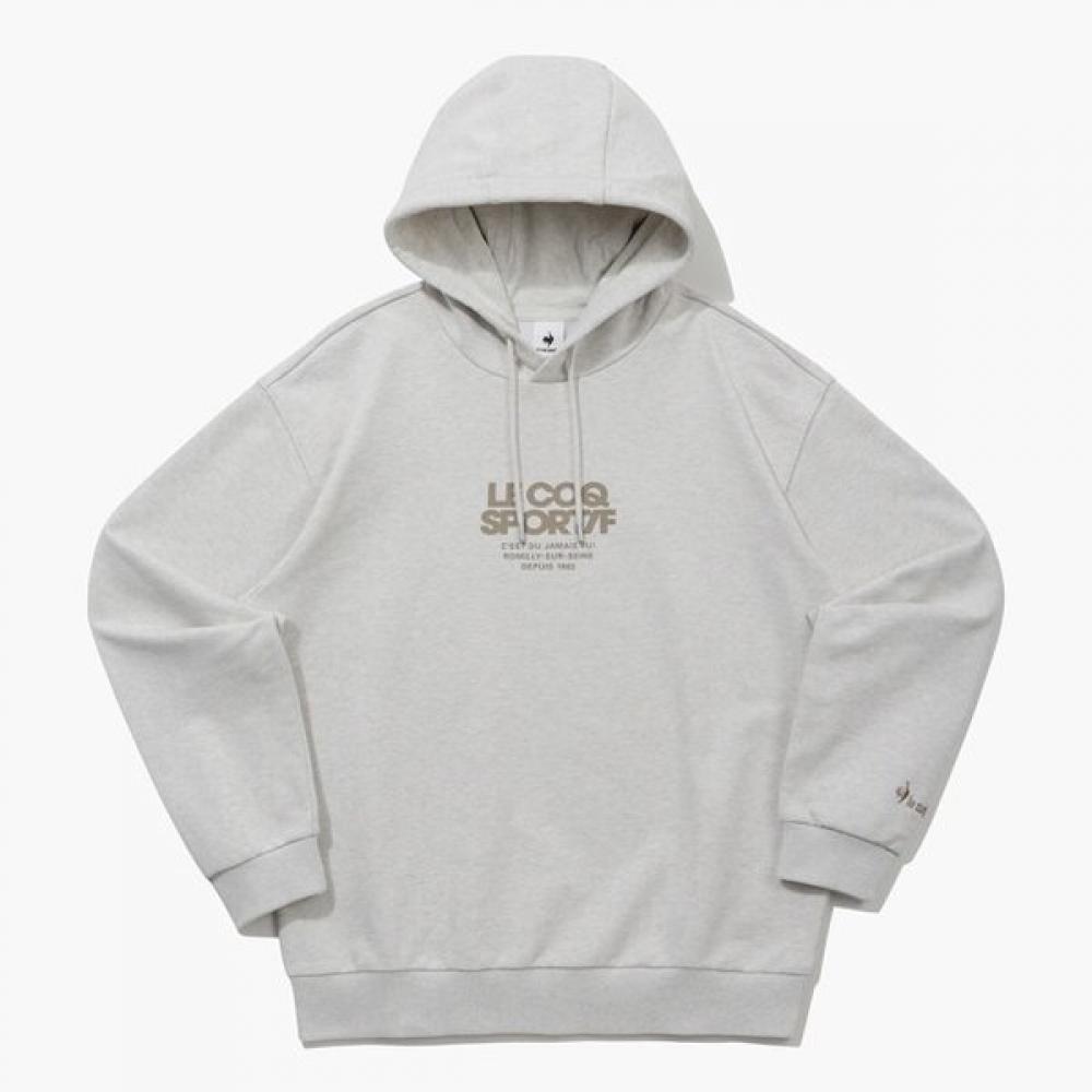 Le Coq Sportif Loose Fit Hood Oat   Qq123lhd16 OWT white/110 public 2XL