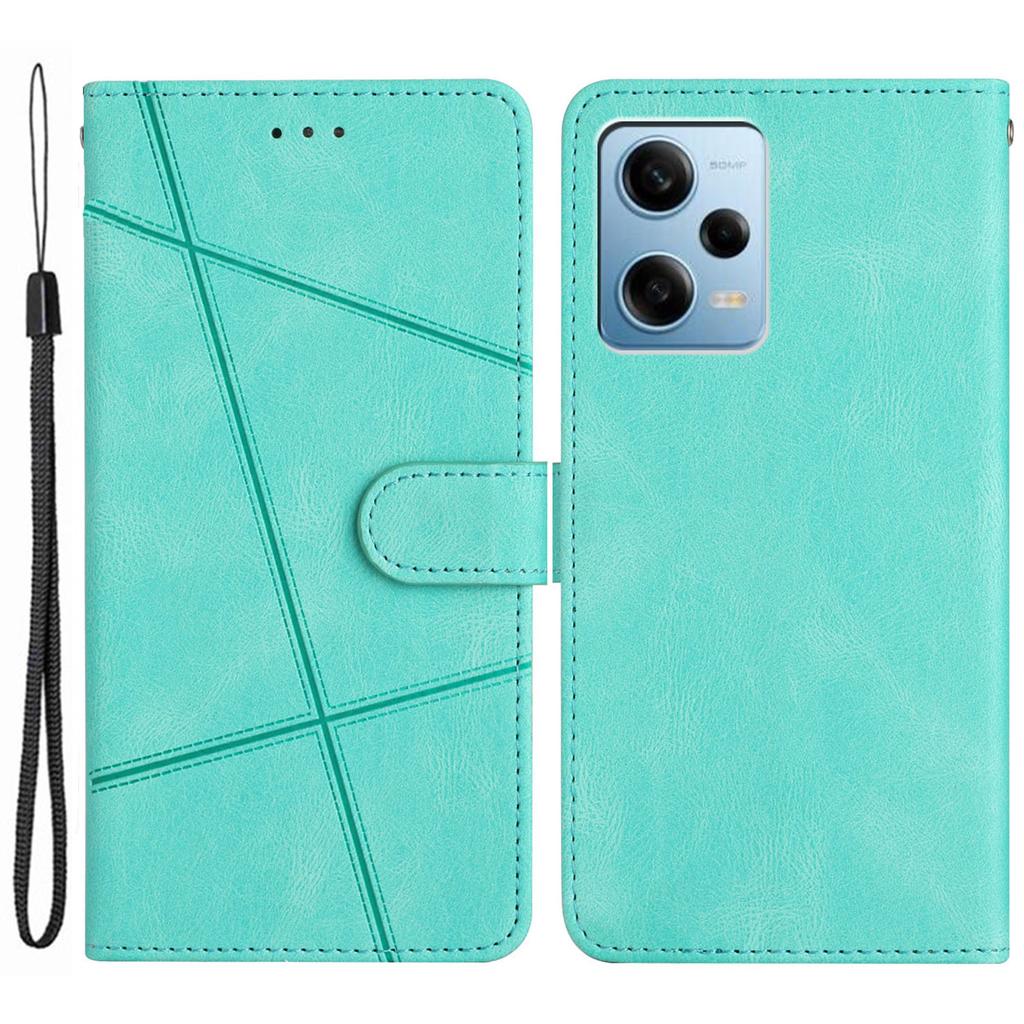 For Xiaomi Poco X5 Pro 5G/Redmi Note 12 Pro Speed 5G/Note 12 Pro 5G Crazy Horse Texture Leather Wallet Cover Imprinted Lines Folding Stand Case