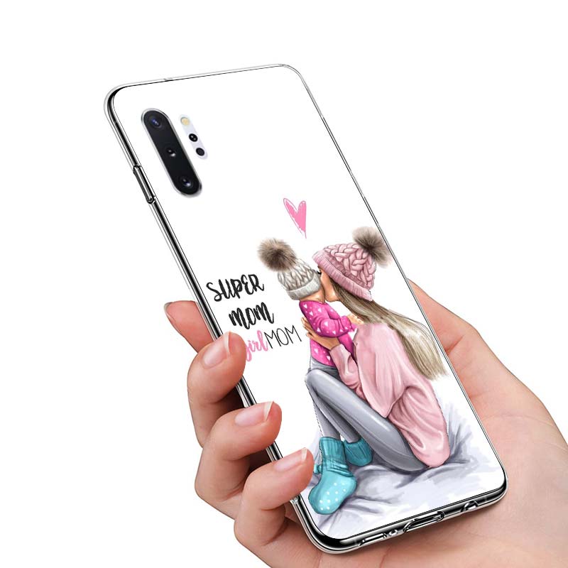 Dítě Máma Dívka Móda Pro Samsung Galaxy Note 20 10 9 8 Plus Ultra Lite M21 M31 M31S M10S M20 M21 M32 M12 Pouzdro na telefon