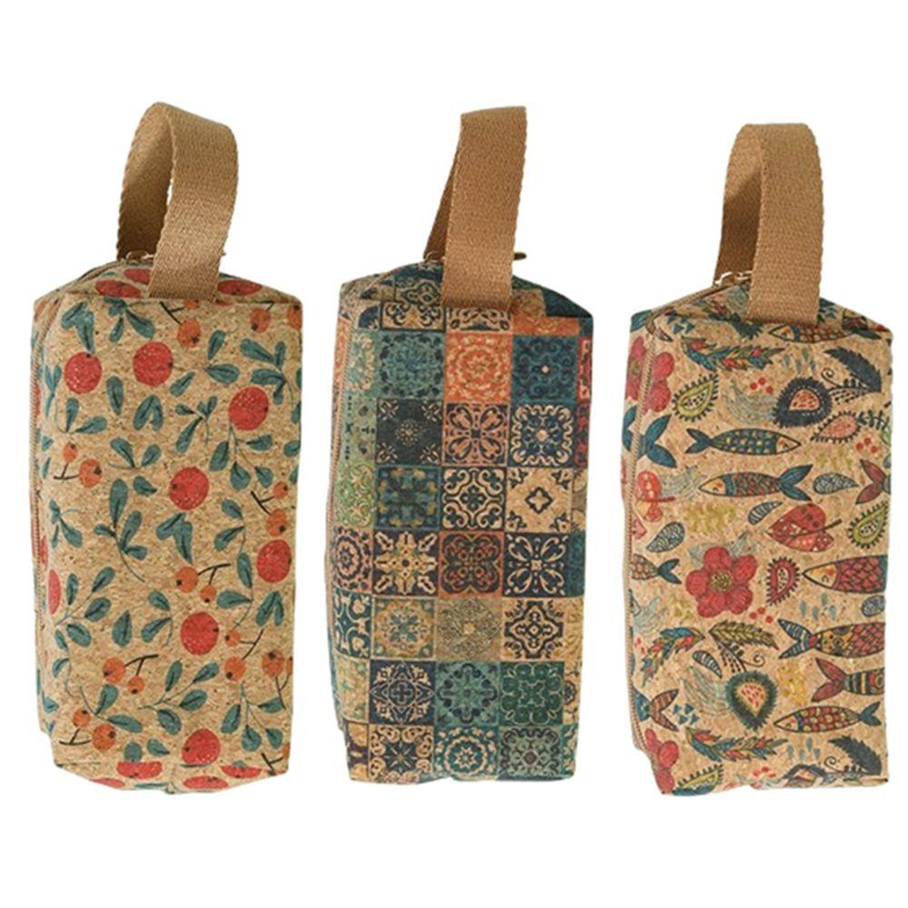 

Portable Cosmetic Bag Retro Make Up Storage Bag Fashion Makeup Bag Bathroom Style C