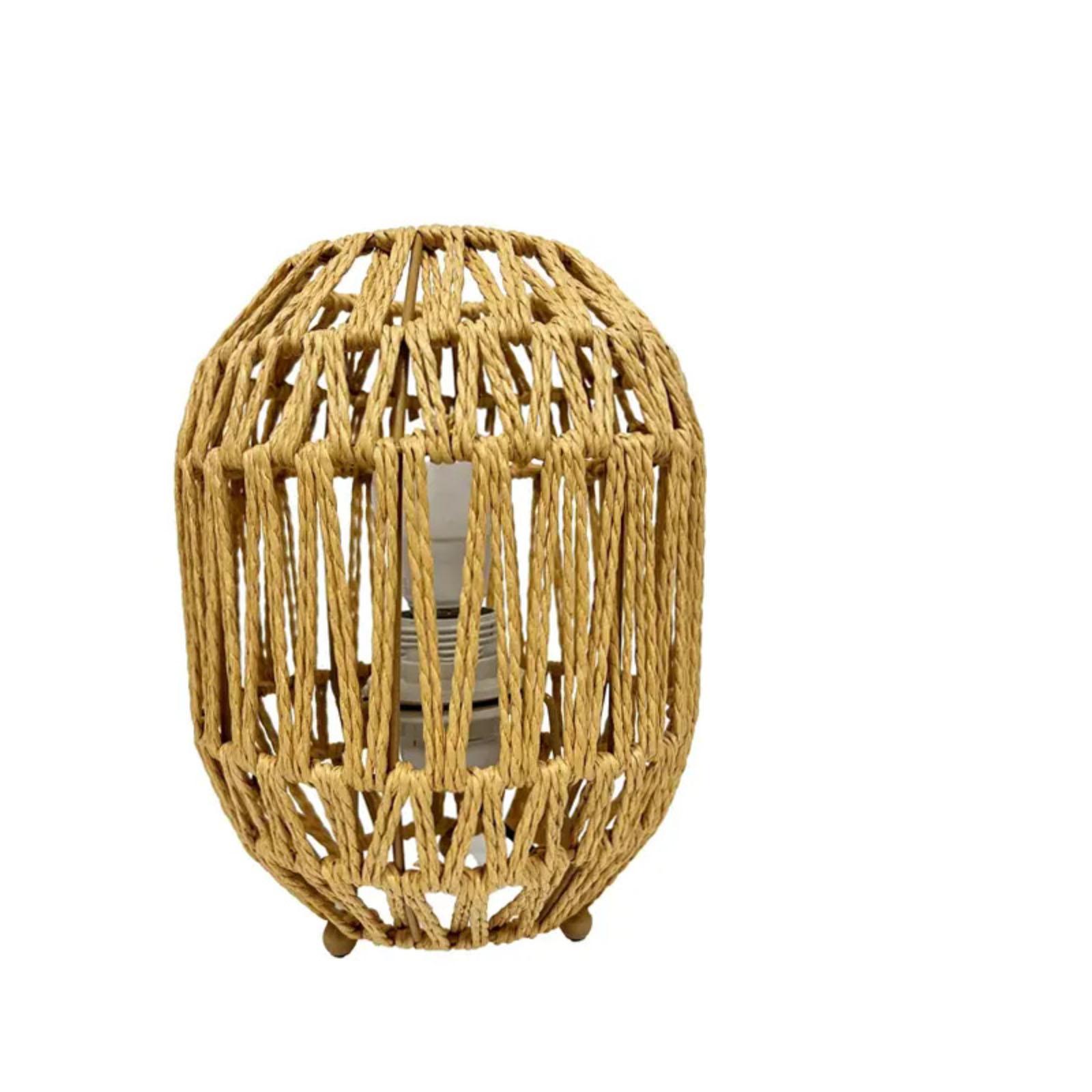 Плетеная прикроватная лампа, Богемная прикроватная лампа для спальни