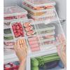 2/3 Compartments with Breathable Plug for Good Sealing Narrow Seam Refrigerator Fresh-keeping Box Frozen Meat Vegetable Food