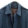 Canadian Army Old All-Weather Coat Stainless Collar Coat Blue With Liner Men's Used