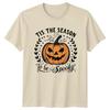 Tis The Season To Be Spooky Halloween Pumpkin Unisexs Tee Unisexs Graphic Top