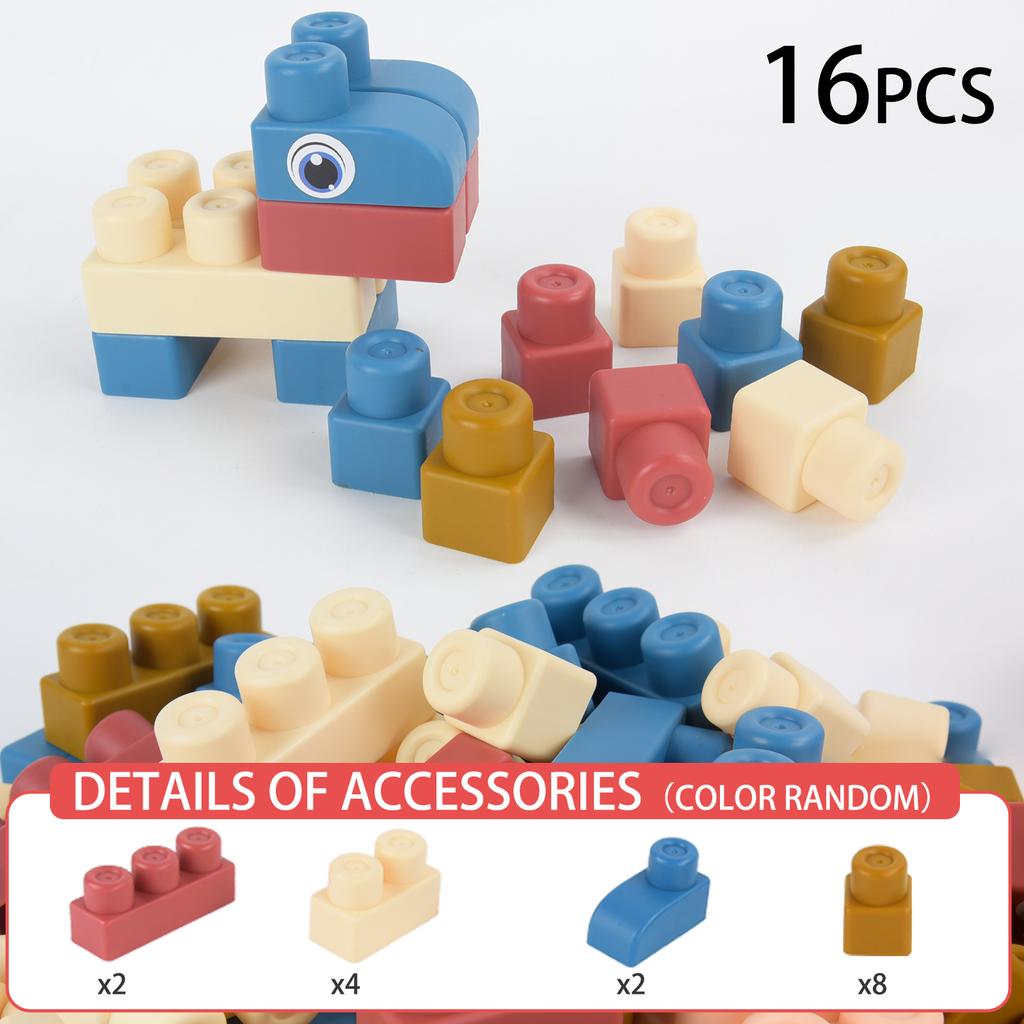 Dětské Morandi měkké gumové stavebnice k žvýkání, hlavolamy pro chlapce a dívky, velkočásticové montážní DIY hračky