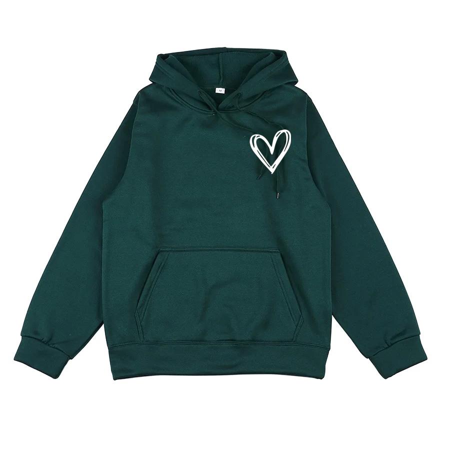 Autumn and Winter Fleece Warm Hoodie Men's Casual Top Men's and Women's Sportswear Fashionable Solid Color Daily Hoodie