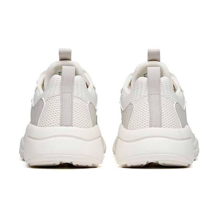 ANTA Women's Retro Thick Sole Casual Dad Shoes Ivory White Pure White 112128861-1