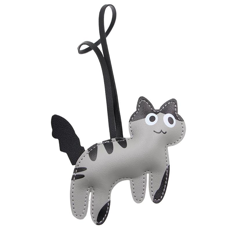 1PC/2PCS Ornament Mobile Phone Pendants Keychains Gifts For Cat Lovers Cartoon Shape Clothing Accessories Multicolor