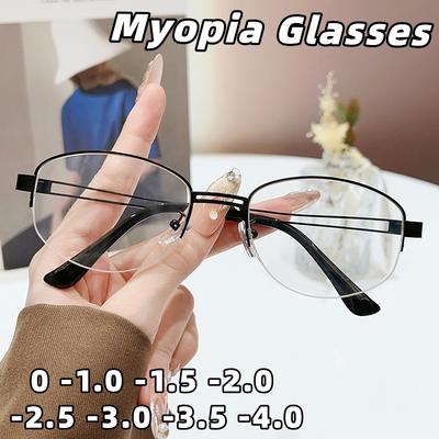 New High-Definition Anti-Blue Light Myopia Glasses Fashionable Versatile Comfort Spectacles Unisex Minus Diopter 0 To -4.0