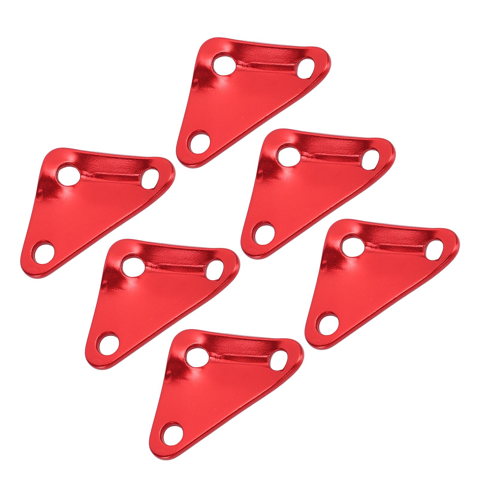 

10 шт. Трикутна мотузка для намету, фіксатор, алюмінієвий сплав, надлегкий, міцний, регулятор натягу мотузки Paracord для кемпінгу, червоний червоний