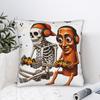 Halloween Tung Tung Sahur Skeleton Gamer Video Gaming Pillow Case Soft Pillow Cover Pillowcases For Sofa Couch Bed Living Room