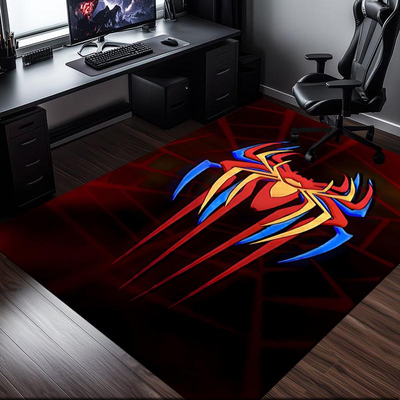 1PC Spider Rug for Livingroom,Bedroom, Palyroom, Chair Rug, Area rug, Game Carpet, Large Size Rug Fan Christmas gift