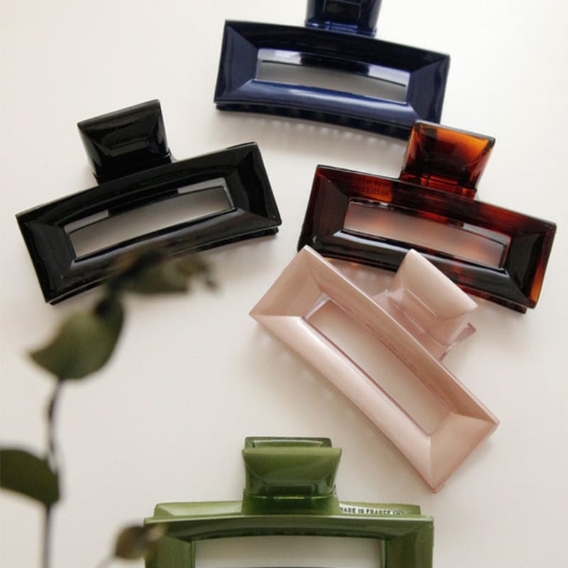 

J.Lauren French Square Hair Claw Clip Bh0878 Blue