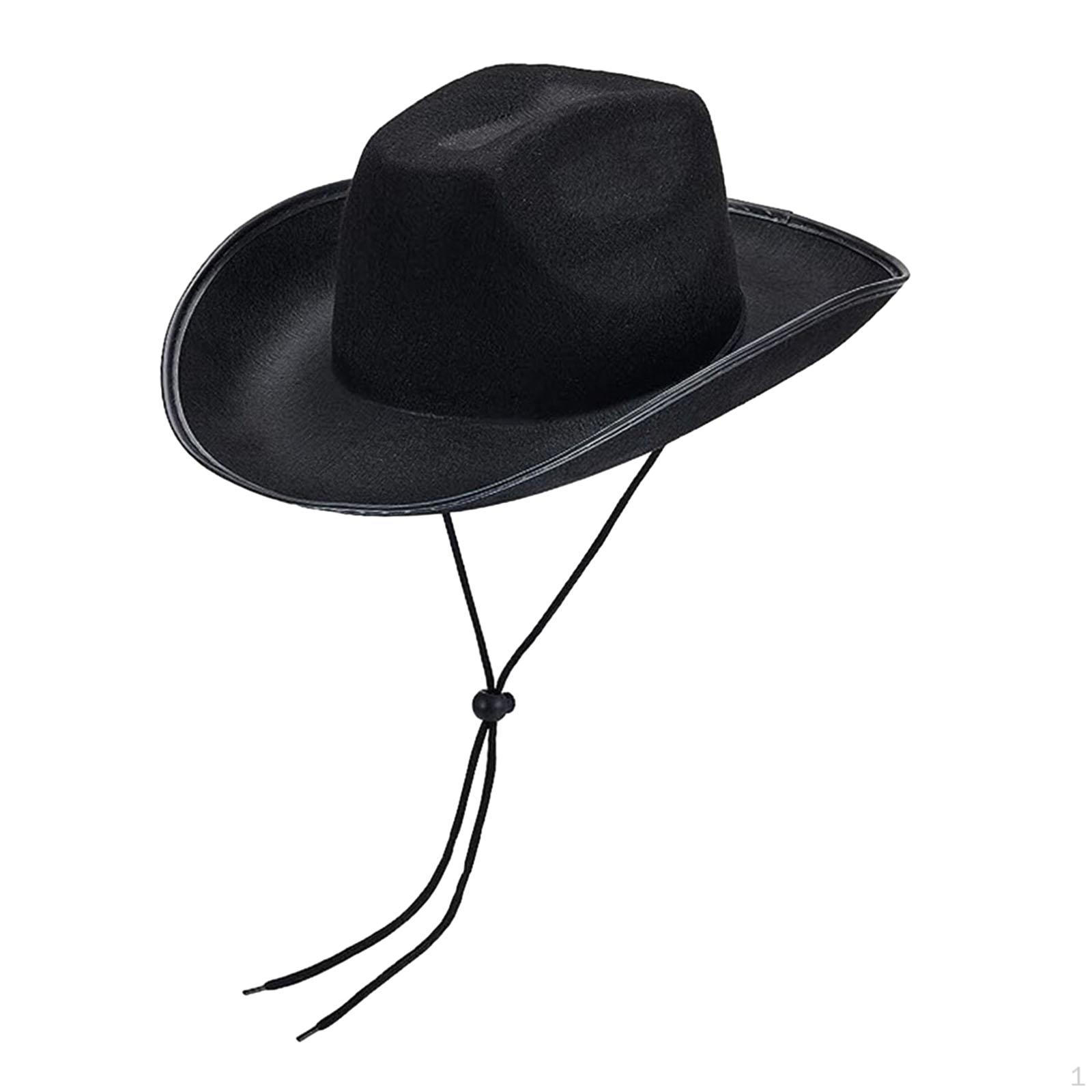 

Ковбойская шляпа, ковбойская шляпа для взрослых, джентльмен, джазовая солнцезащитная шляпа для походов на открытом воздухе, тематическая чёрный