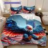 American Bald Eagle Poster Bedding, Duvet Cover, Pillowcase, Home Decoration, Birthday Gift (1 * Duvet Cover+2 * Pillowcase, Coreless)